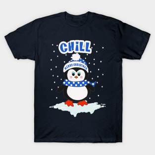 Chill Christmas Penguin T-Shirt